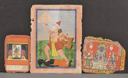 Lot of Three Miniature Paintings